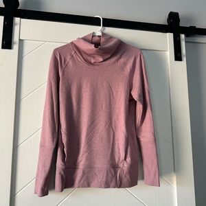 Mauve lululemon cowl neck sweater
